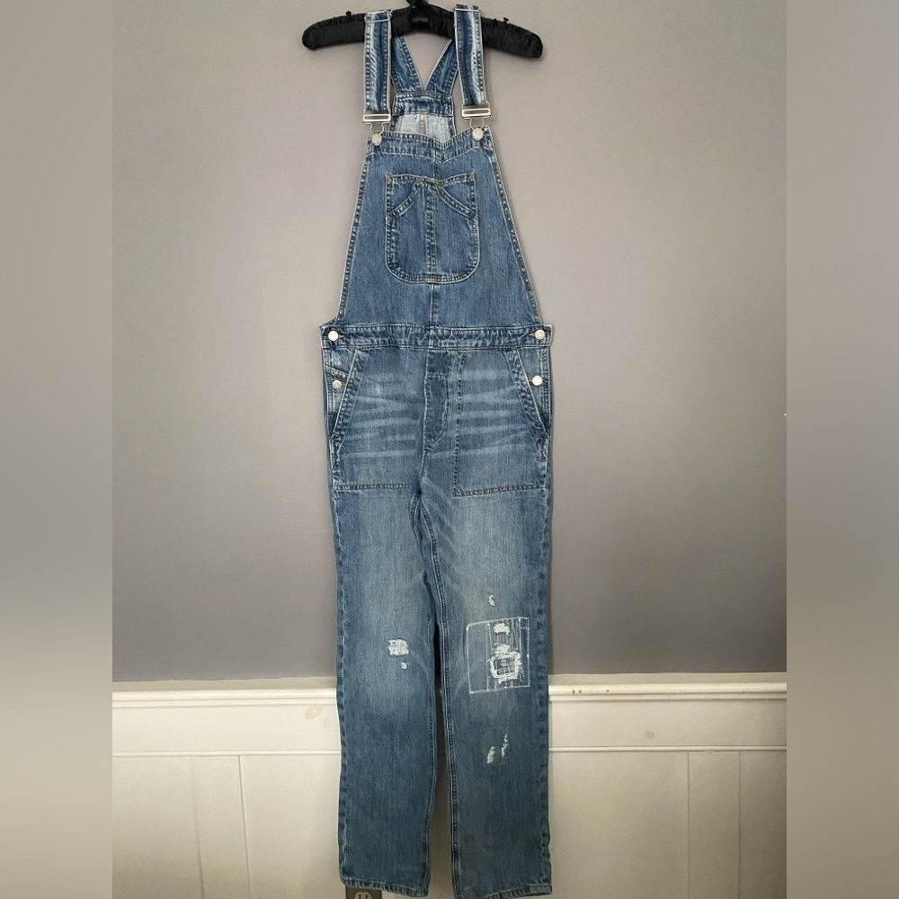 GAP Distressed Overalls
